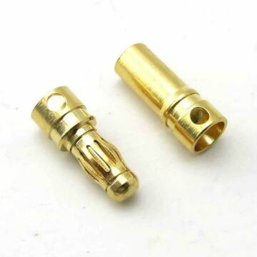 3.5mm Banana Jack Gold Erkek-Dişi Set