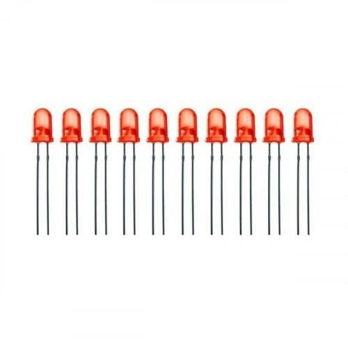 5mm Kırmızı Led Paketi - 10 Adet