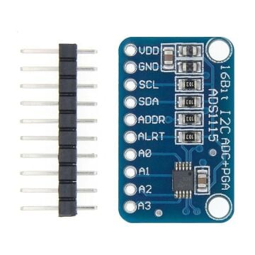 ADS1115 16 Bit I2C 4 Kanal Modül