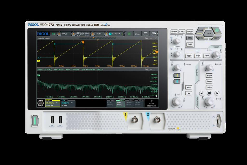 Rigol DHO1072, 70 MHz, 2 Kanallı, 12 bit Dijital Osiloskop