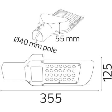HOROZ ORLANDO-30W BEYAZ LED SOKAK ARMATÜRÜ