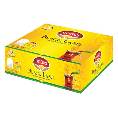 DOĞUŞ BLACK LABEL BARDAK POŞET ÇAY 100'LÜ