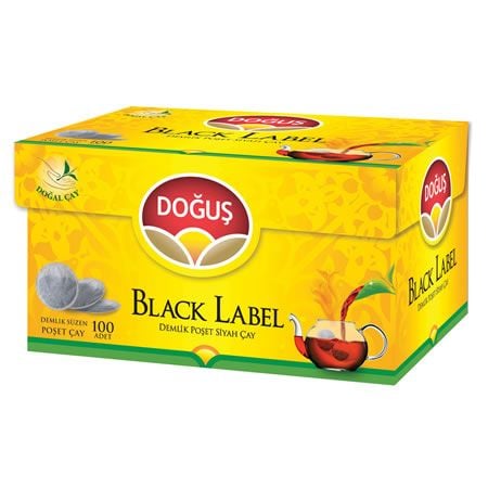 DOĞUŞ BLACK LABEL DEMLİK POŞET ÇAY 100'LÜ 320 GR