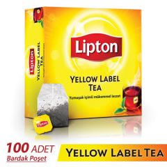 LIPTON YELLOW LABEL ÇAY 100'LÜ BARDAK POŞET 200 GR