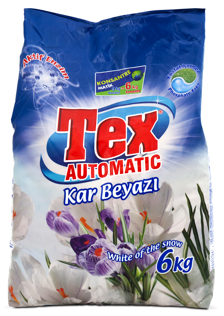 Tex Matik Toz Deterjan Konsantre Kar Beyaz - 6kg.