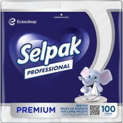 Selpak Professional Premium Garson Katlama Peçete 33x33 100'lü 9681102