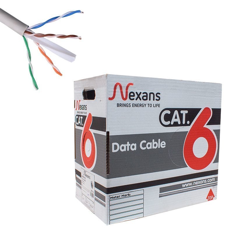 Nexans Cat6 Veri İletişim Network Data Kablosu 305 Metre