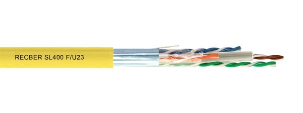 Reçber SL400 F/U23 PE Cat6 F/UTP 4X2X23AWG Kablo 100m