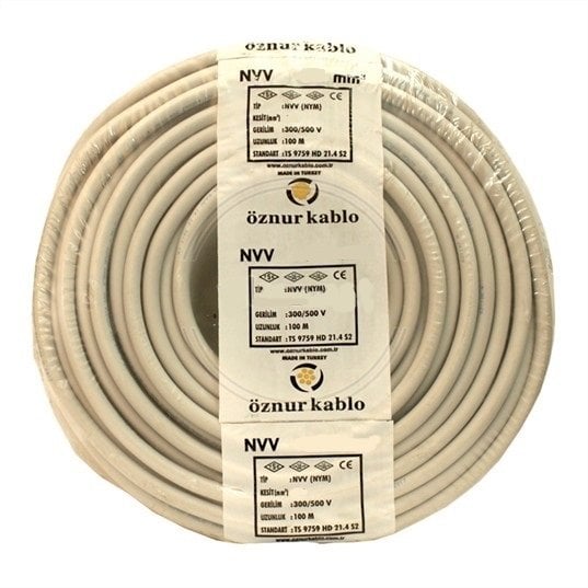 Öznur 5x10 mm NYM (NVV) Antigron Enerji Kablosu 1 Metre