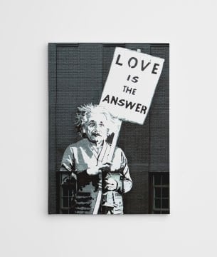Albert Einstein Love is the Answer | Banksy