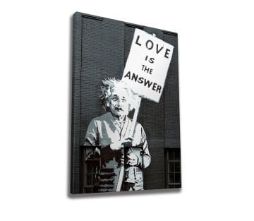 Albert Einstein Love is the Answer | Banksy