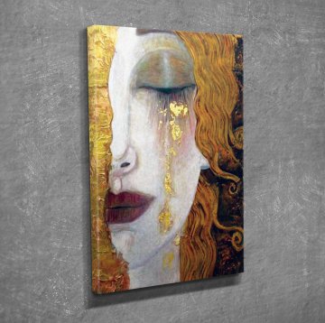 'Freya's Tears' Gustav Klimt Kanvas Tablo