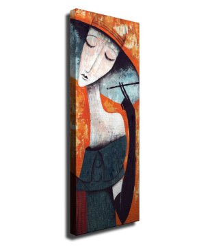 Smoking Woman Kanvas Tablo