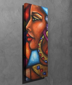 Woman Face Kanvas Tablo