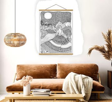 Askılı Kanvas Poster
