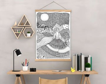 Askılı Kanvas Poster