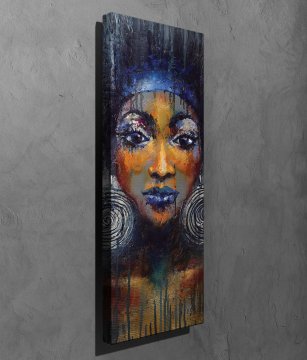 Woman Face Kanvas Tablo