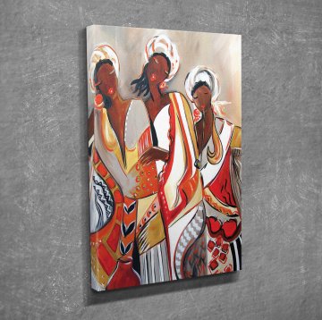 African Maidens Kanvas Tablo