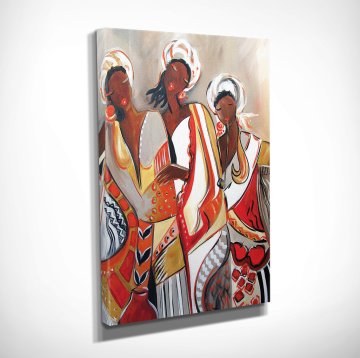 African Maidens Kanvas Tablo