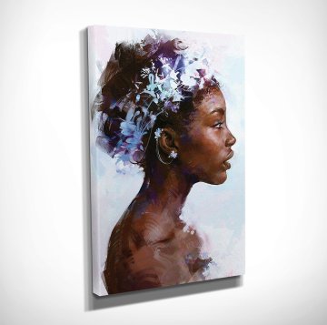 African Woman Kanvas Tablo