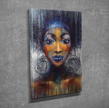 Oil Painting Style Woman Kanvas Tablo