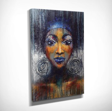Oil Painting Style Woman Kanvas Tablo