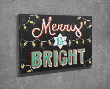 Merry & Bright Kanvas Tablo