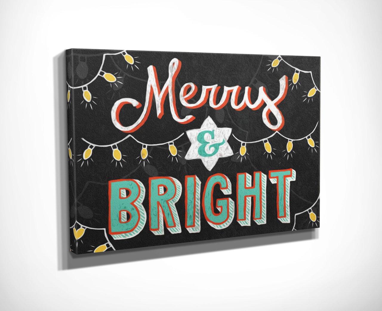 Merry & Bright Kanvas Tablo