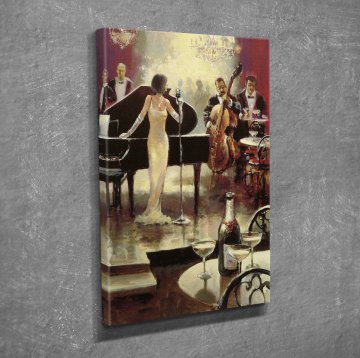 Müzik ve Dans Kanvas Tablo