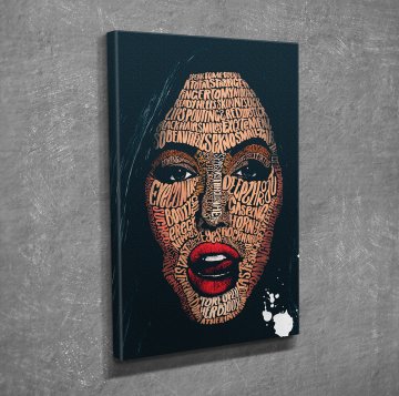 Tipografik Kanvas Tablo