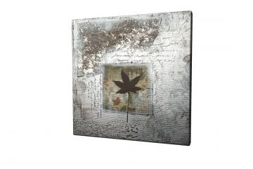 Vintage Leaf Kanvas Tablo