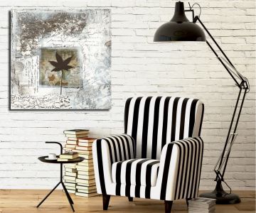 Vintage Leaf Kanvas Tablo
