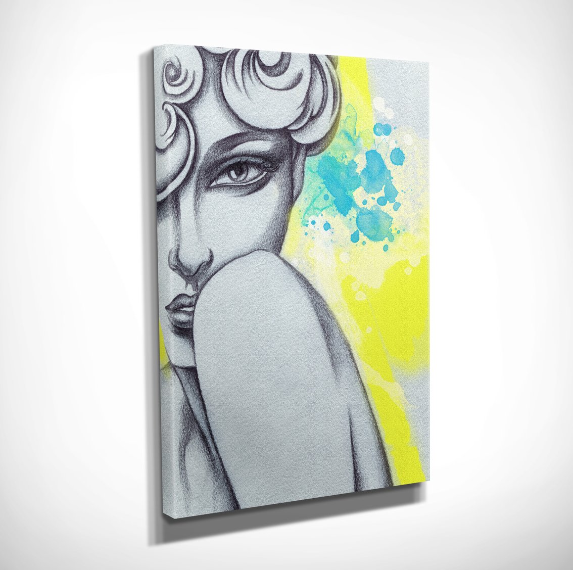 Woman Face Kanvas Tablo