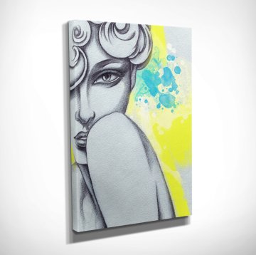 Woman Face Kanvas Tablo