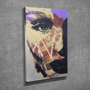 Woman Face Kanvas Tablo