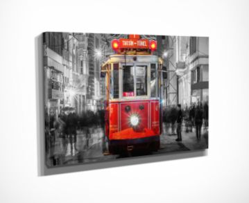 Taksim Tramvay Kanvas Tablo