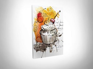 Cupcake Kanvas Tablo