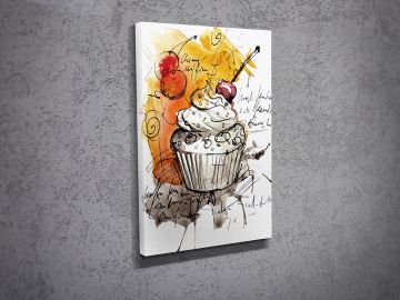Cupcake Kanvas Tablo