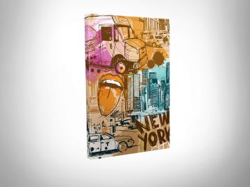 New York Pop Art Kanvas Tablo