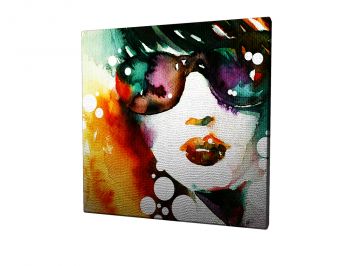 Abstract Girl Kanvas Tablo