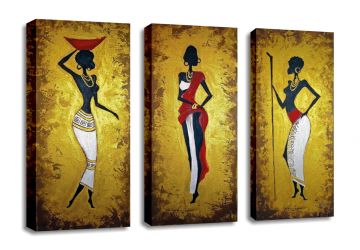 Afrika Kadınları Kanvas Tablo