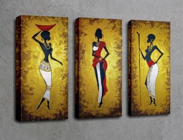 Afrika Kadınları Kanvas Tablo