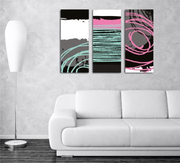 Modern Pastel Kanvas Tablo