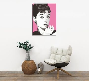 Audrey Hepburn Kanvas Tablo