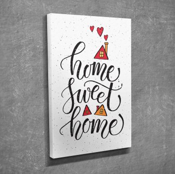 Home Sweet Home Kanvas Tablo
