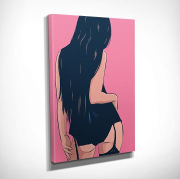 Pink & Sexy Kanvas Tablo