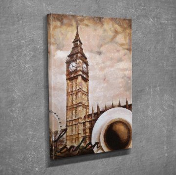 London Big Ben Kanvas Tablo