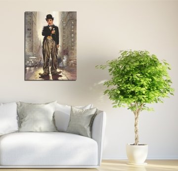 Charlie Chaplin Kanvas Tablo