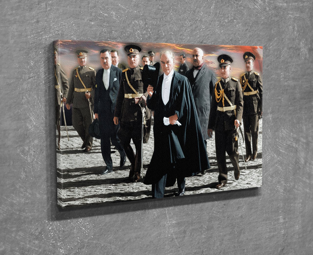 Atatürk ve Komutanlar Kanvas Tablo