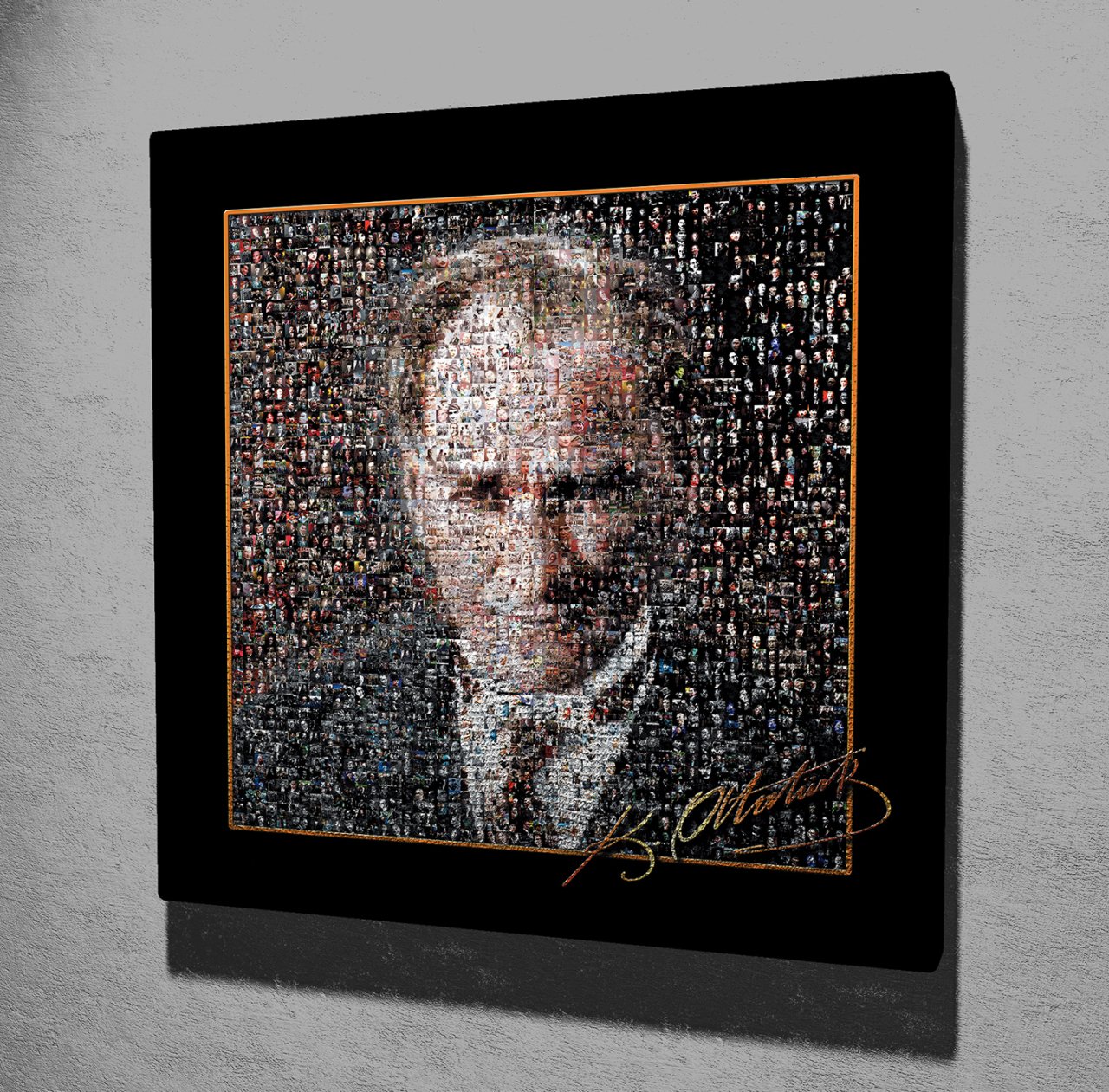 Atatürk Kolaj Kanvas Tablo